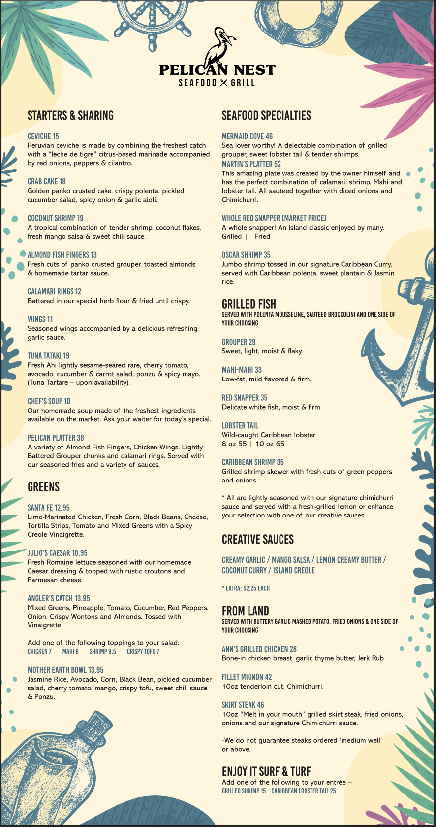 Pelican Nest Restaurant Aruba